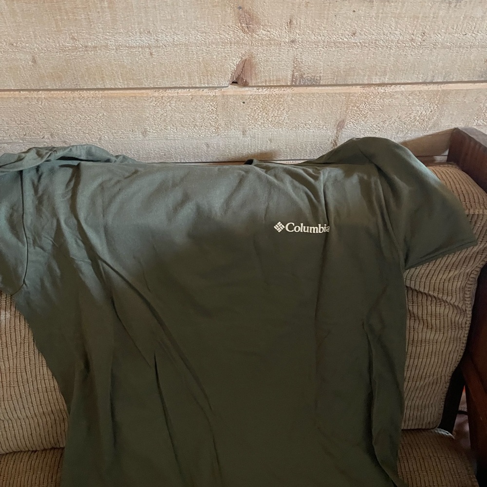 Columbia Olive Green Tee with Logo